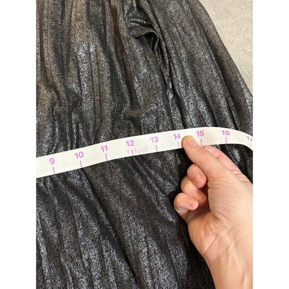 NWOT Sanctuary It's Party Time Faux Wrap Mini Dress Size Extra Small Black Shine - Picture 10 of 10